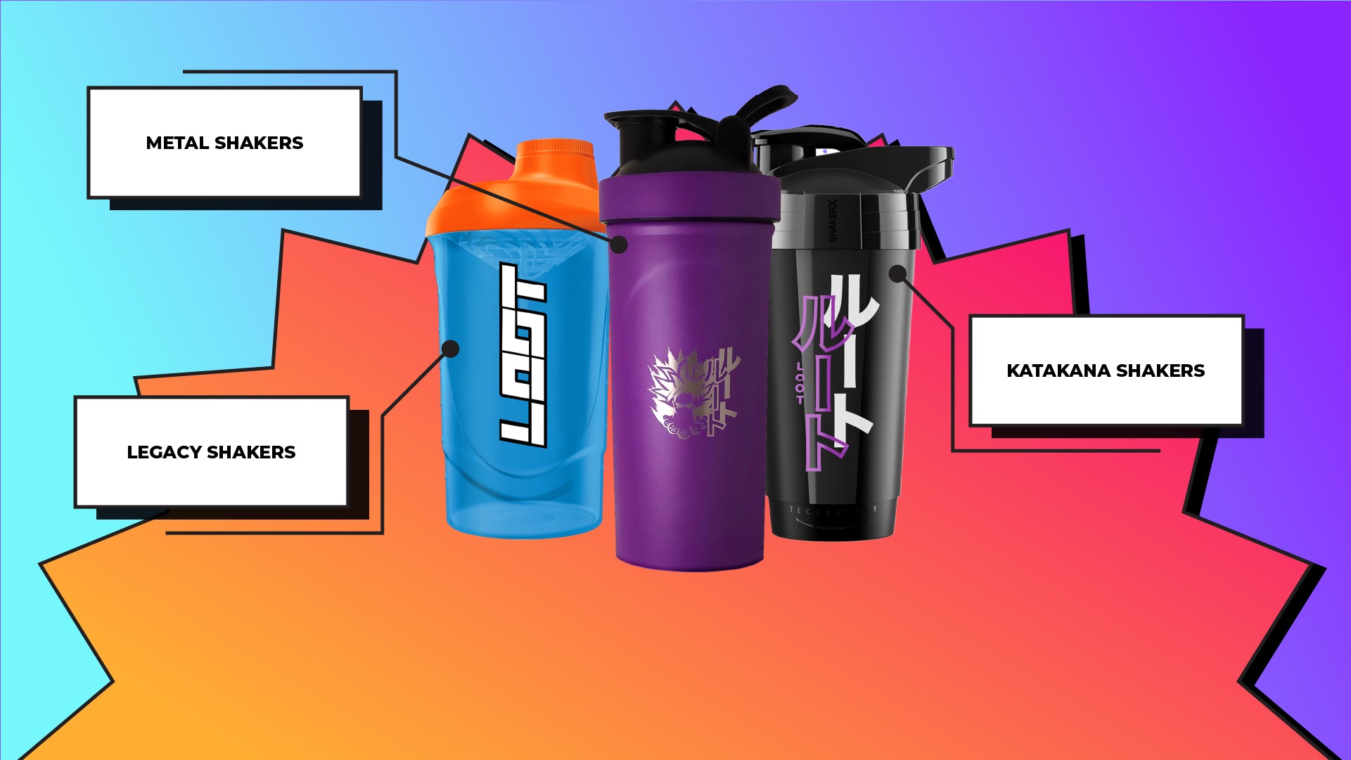 LOOT Desktop Shaker Banner - Metall Legacy Classic Katakana