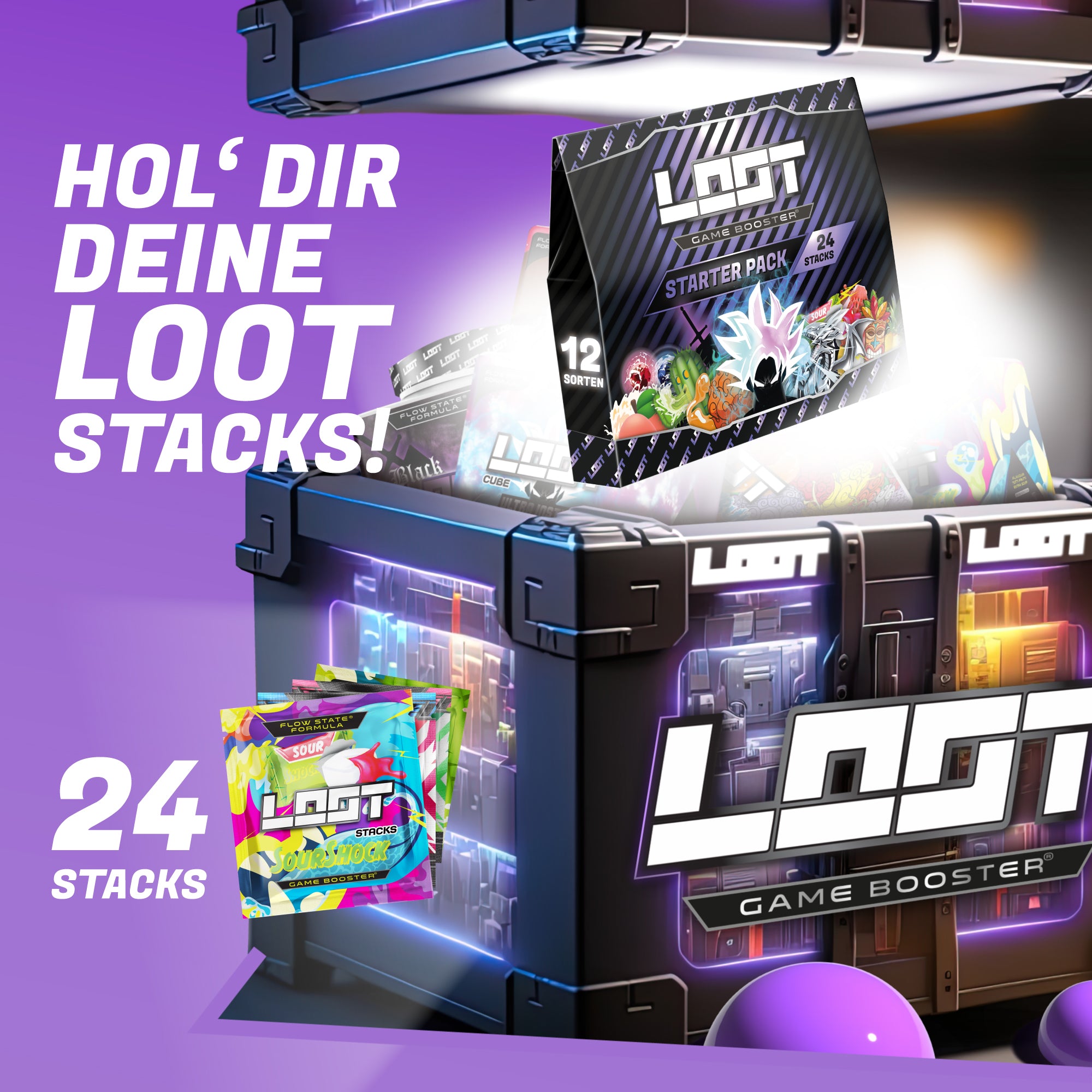 LOOT CUBE WITH 14 STACKS