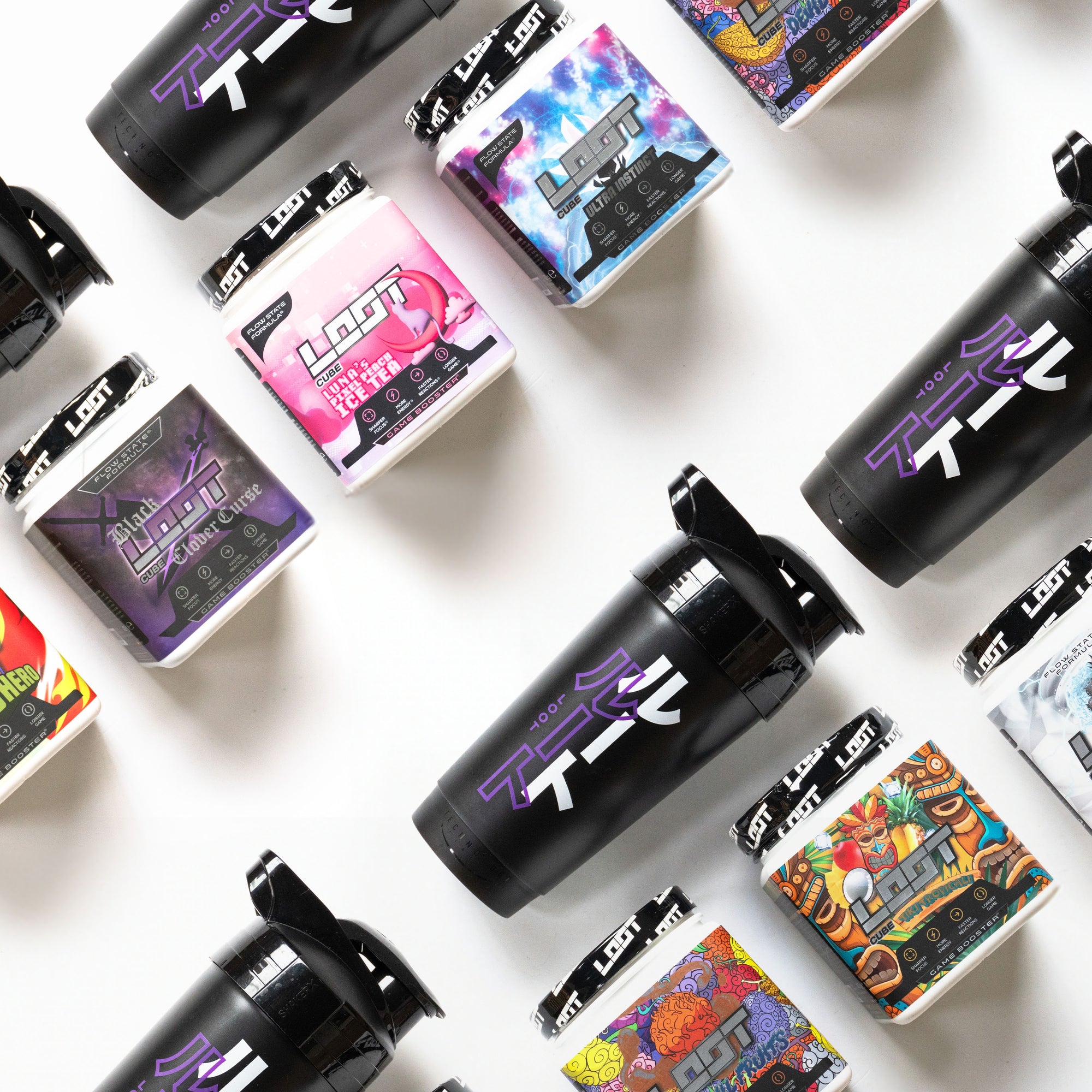 LOOT Bundles Kategorie Cubes Katakana Shaker, Hazard Hero, Clover Curse, Pixel Peach Ice Tea, Ultra Instinct, Devil Fruits, Tiki Tropicali, Silver Storm