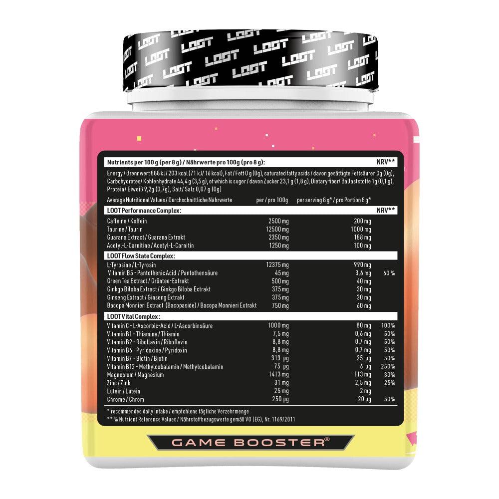 LOOT Pixel Peach Naehrwerttabelle