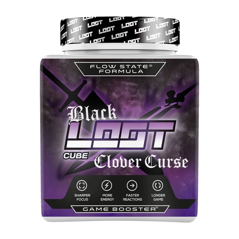 black loot clover curse gamer energy frontal