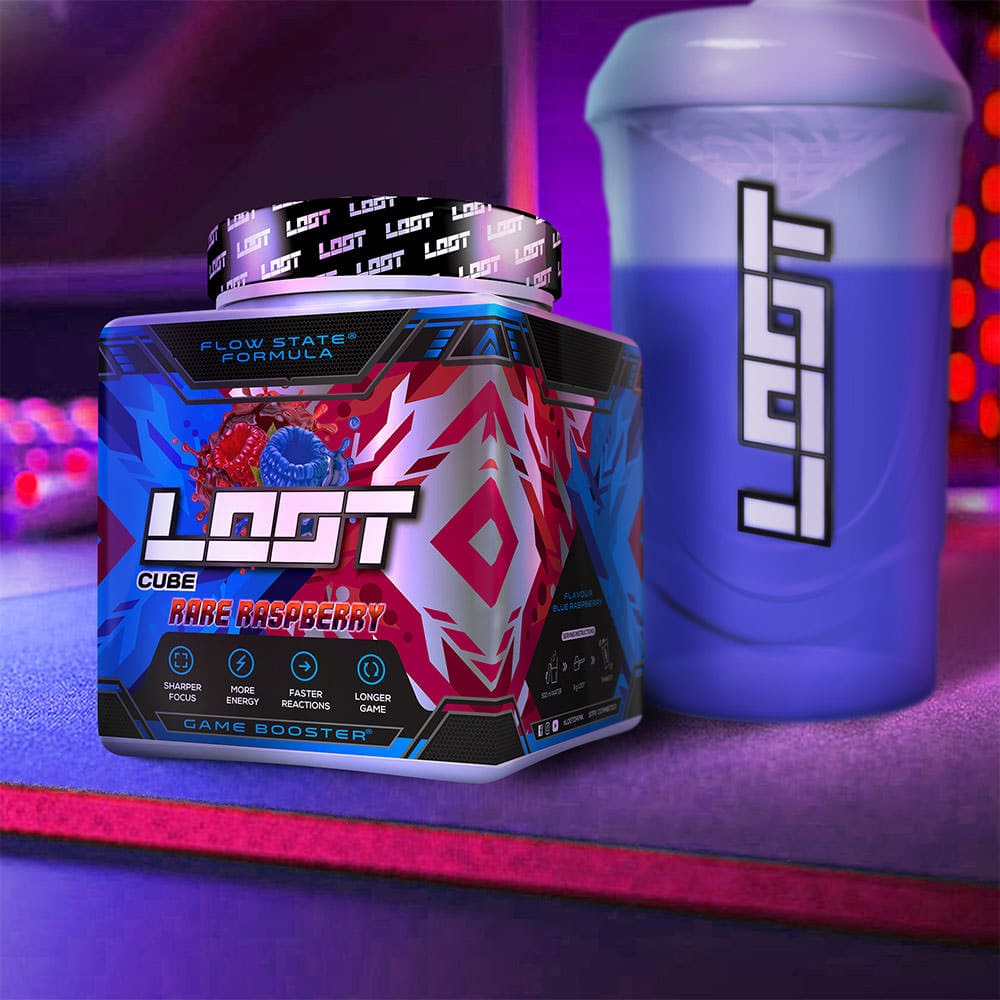 loot rare raspberry gamer booster mit shaker