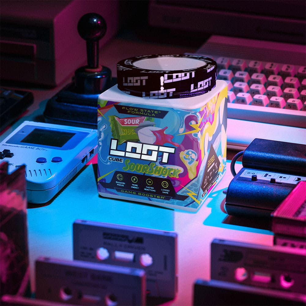 loot sour shock gamer booster deko