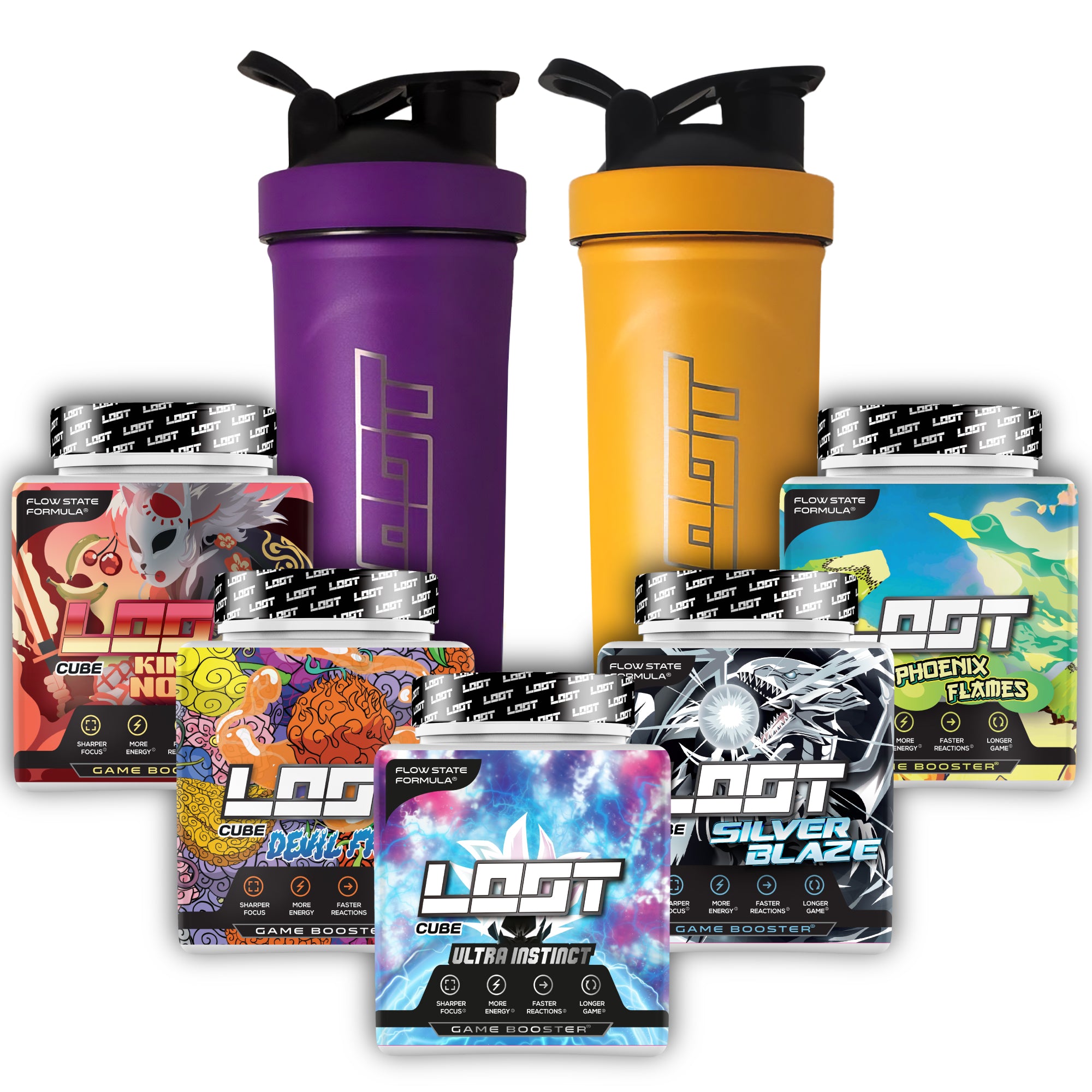 LOOT - Premium Game Booster Bundle mit 2 Metallshakern