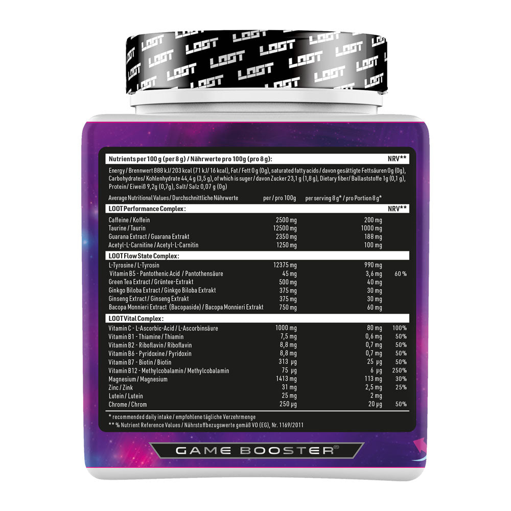 loot ultra instinct energy booster naehrwertetabelle
