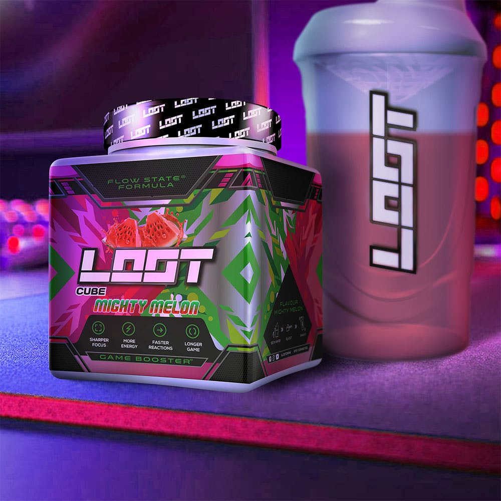 loot mighty melon gamer booster mit shaker